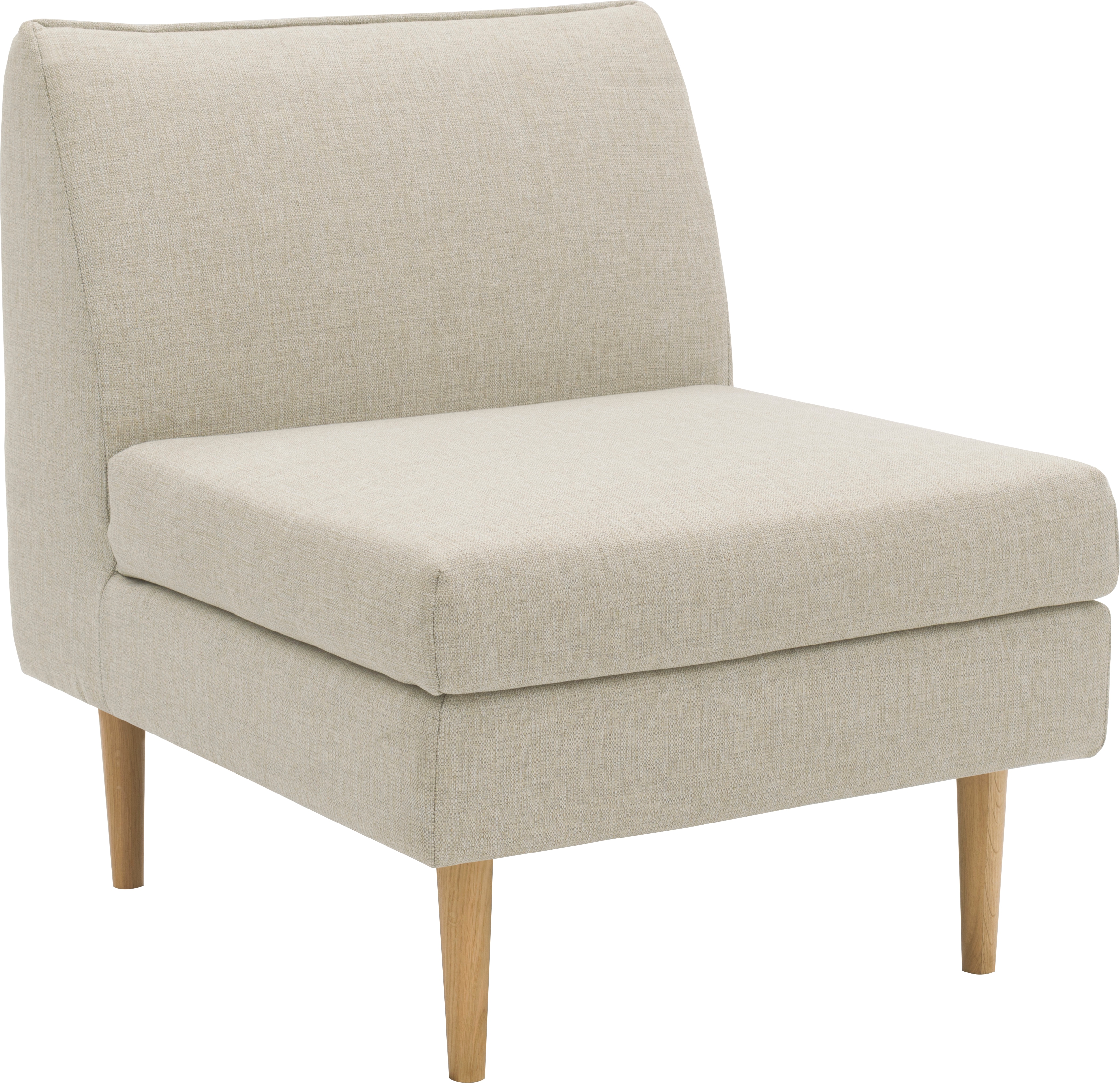 Sofaelement DOMO COLLECTION "Filho, individuell erweiterbar", beige (sand), B:70cm H:81cm T:82cm, 88% Olefin, 12% Polyethylene, Polsterelemente, Polstermöbel für Terrasse, Garten und Balkon, speziell für Outdoor
