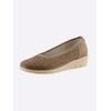 Ballerina CLASSIC BASICS, Damen, Gr. 37, braun (camel), Veloursleder, Basic, Schuhe
