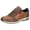 Sneaker LERROS, Herren, Gr. 48, braun (cognac, braun), Lederimitat, casual, Schuhe, Schnürschuh, Freizeitschuh, Halbschuh mit Reißverschluss