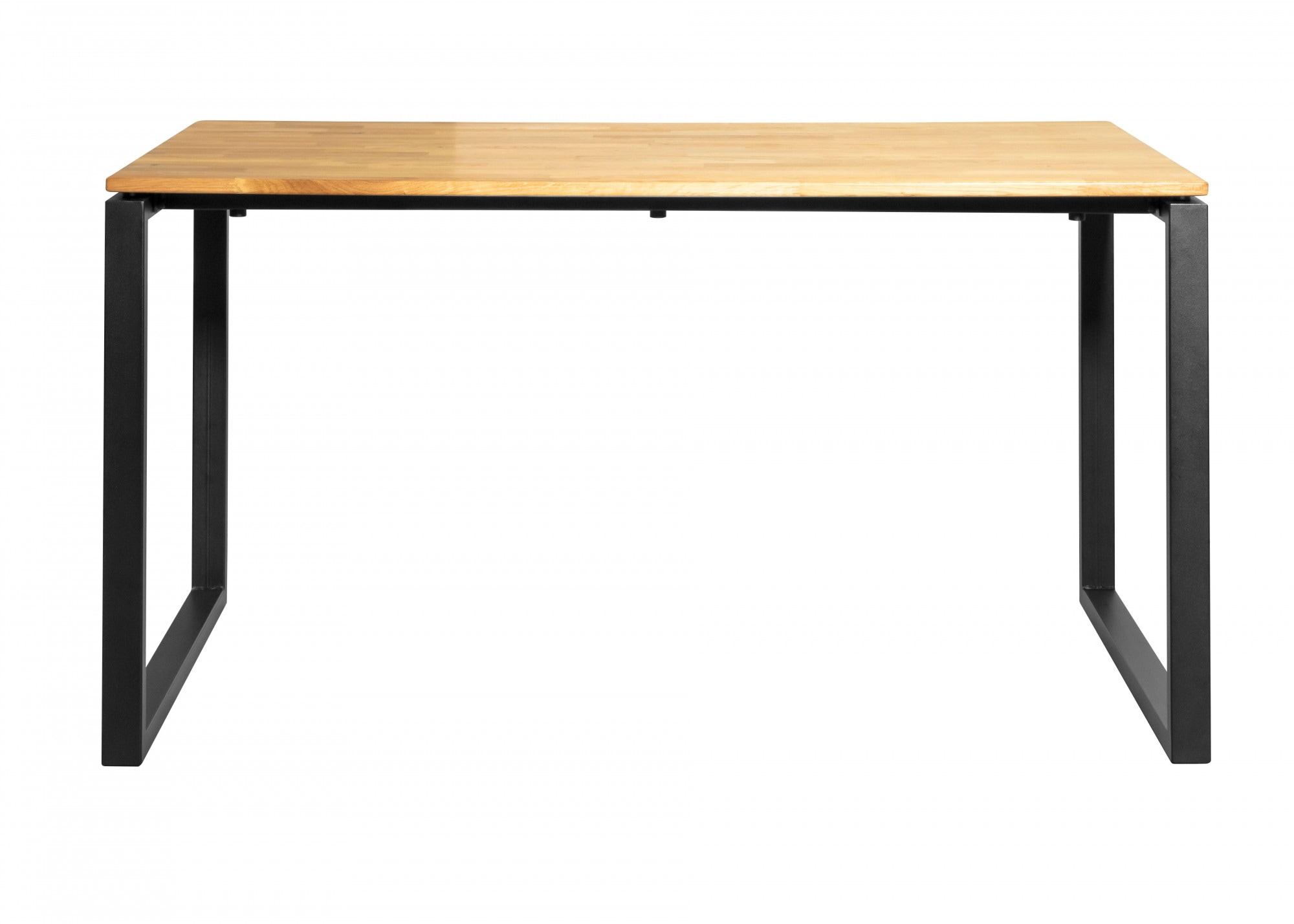 Arbeitstisch HOME AFFAIRE "Ela", braun (eiche natur, schwarz, eiche natur), B:139cm H:75,5cm T:80cm, Tische, gut geeignet für das Home Office