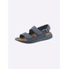 Sandale CASUAL LOOKS, Damen, Gr. 41, blau (hellblau), Nubukleder, sportlich, Schuhe