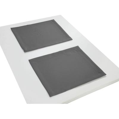 Platzset ADAM "Uni Collection Light" Gr. 1, grau (dunkelgrau), B:30cm L:40cm, Obermaterial: 100% Baumwolle, Platzsets Image