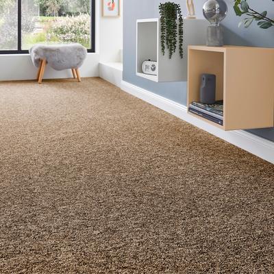 Teppichboden ANDIAMO "Matz, Schlinge, Made in Belgium", braun (dunkelbraun), B:400cm H:6mm L:450cm, Kunstfaser, Teppiche, meliert, Breite 400 cm oder 500 cm, strapazierfähig & pflegeleicht Image