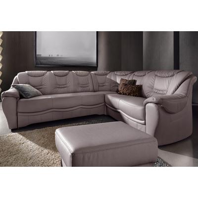 Ecksofa SIT & MORE "Benson L-Form", grau (elefant), B:265cm H:94cm T:215cm, NaturLeder, Luxus-Microfaser, Luxus-Kunstleder, Primabelle-Microfaser, Sofas, wahlweise mit Bettfunktion Image
