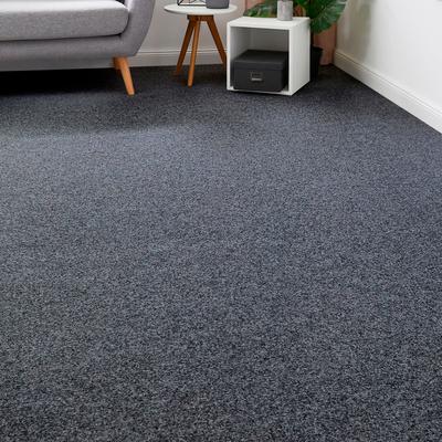Teppichboden ANDIAMO "Invita, Nadelvlies, Made in Belgium", grau (anthrazit), B:400cm H:5mm L:200cm, Kunstfaser, Teppiche, melierte Optik, Breite 200 cm oder 400 cm, robust & strapazierfähig Image