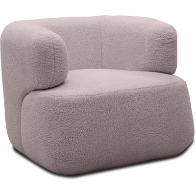 Sessel DOMO COLLECTION "800012 Designsessel, komfortabel und elegant, organische Formensprache", rosa (altrosa), B:90cm H:71cm T:86cm, 100% Polyester, Sessel, Polstersessel, formschöner Polstersessel zum Relaxen und Entspannen Image