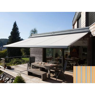 Kassettenmarkise WISMAR "Classic S-Compact", bunt (gelb, grau, blau), B:300cm, Polyacryl, Markisen, Breite: 300 cm, Ausfall: 250 cm Image