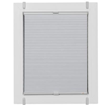 Plissee SUNLINES, bunt (weiß, silberfarben), B:67cm H:185cm, Obermaterial: 100% Polyester, Plissees, verspannt mit Simply-Fix Klemmträger, Wabenplissee Image