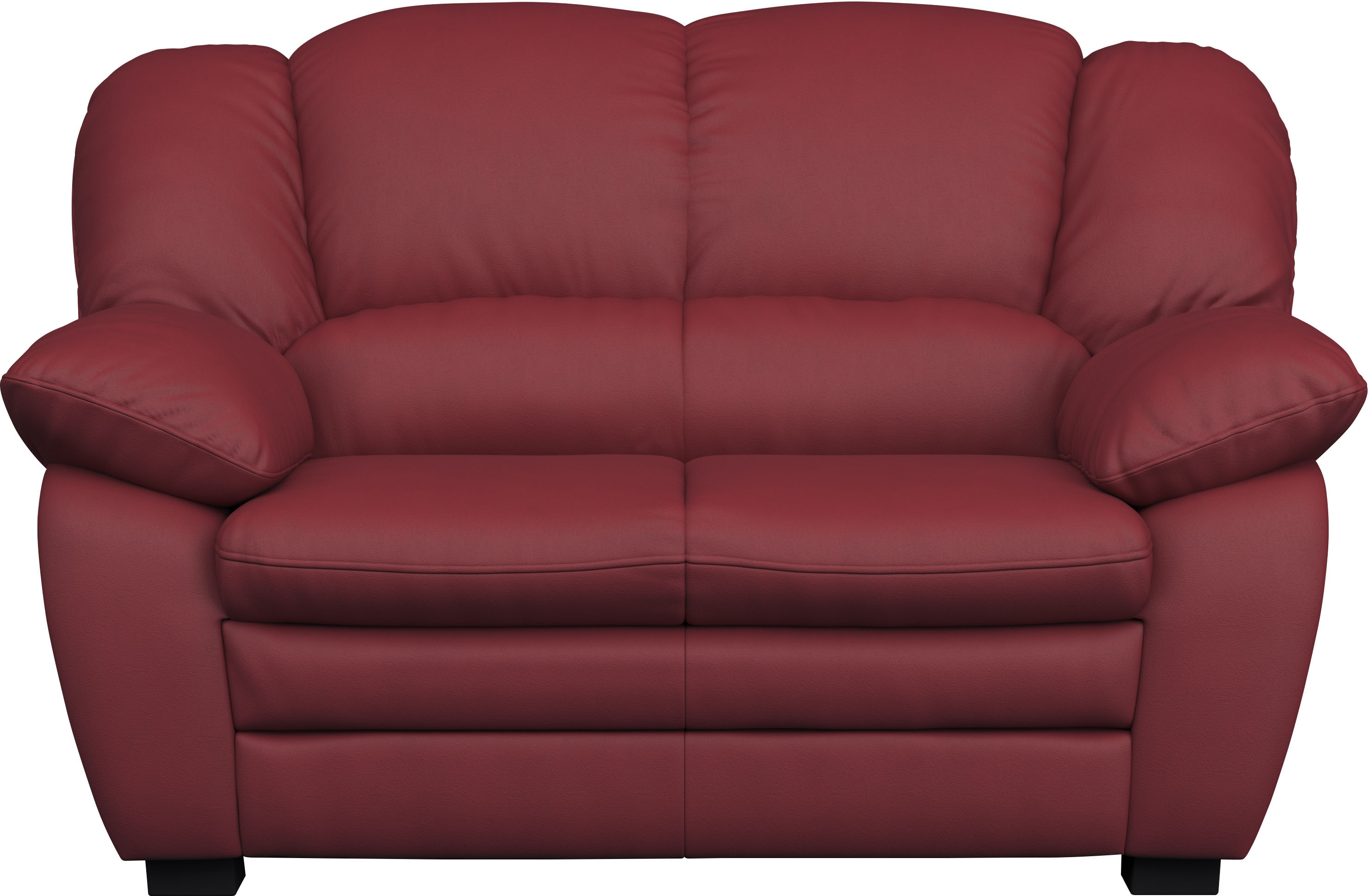 2-Sitzer COTTA "Casino", rot, B:159cm H:88cm T:92cm, 100% Echtleder, Sofas, Polstergarnitur, auch als Set erhältlich