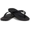 Zehentrenner CROCS "Crocs Flip", Damen, Gr. 45, schwarz, Croslite, unifarben, casual, Schuhe, Badeschuh, Sandale, Sommerschuh mit weichem Zehensteg