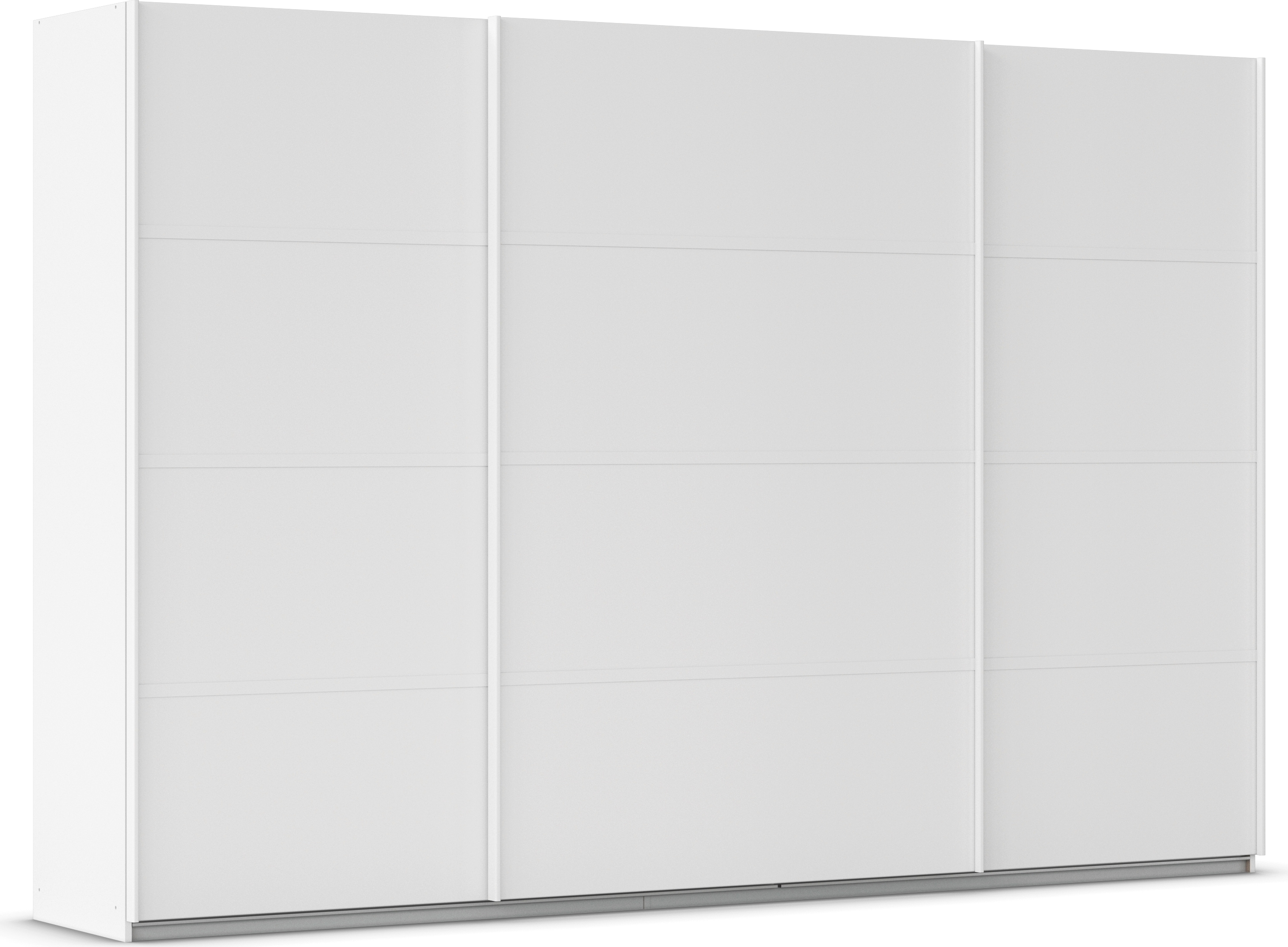 Kleiderschrank RAUCH "Schwebetürenschrank OTTO´s Choice Garderobe Schrank TOP ANGEBOT Avola", weiß (alpinweiß, leisten weiß), B:315cm H:210cm T:62cm, Holzwerkstoff, Schränke, mit eleganten Zierleisten in Chrom, Schwarz oder Weiß MADE IN GERMANY Image