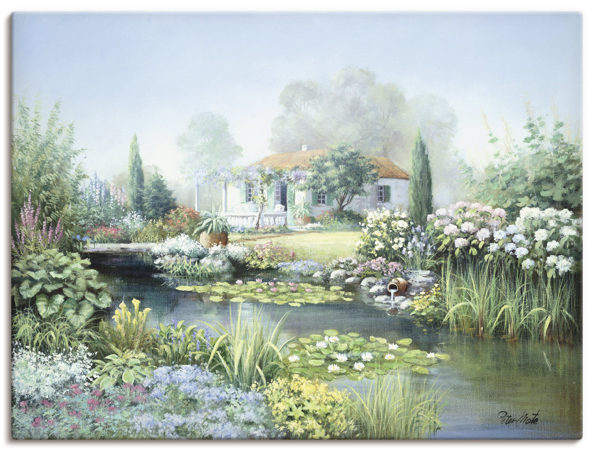 Wandbild ARTLAND "Schatzgarten", grün (farbe bild(er): grün), B:40cm H:30cm T:1,8cm, Canvas, Leinwand, Bilder, als Leinwandbild, Poster in verschied. Größen Image