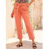 Bequeme Jeans INSPIRATIONEN, Damen, Gr. 48, Normalgrößen, orange (papaya), 97% Baumwolle, 3% Elasthan, unifarben, lang, Jeans