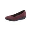 Ballerina CLASSIC, Damen, Gr. 37, rot (bordeaux), Nubukleder, feminin, Schuhe
