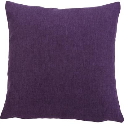 Dekokissen GÖZZE "Milano", lila (dunkellila, unifarben), B:50cm L:50cm, Polyester, Dekokissen_Sitzkissen_Kissenhüllen, mit Reißverschluss, Kissenhüle ohne Füllung, 2 Stück Image