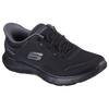 Slip-On Sneaker SKECHERS "Flex Appeal 5.0 - Easy Breezy", Damen, Gr. 38, schwarz, Textil, unifarben, sportlich, Schuhe, Sportschuh, Freizeitschuh mit Skechers Hands Free Slip-ins