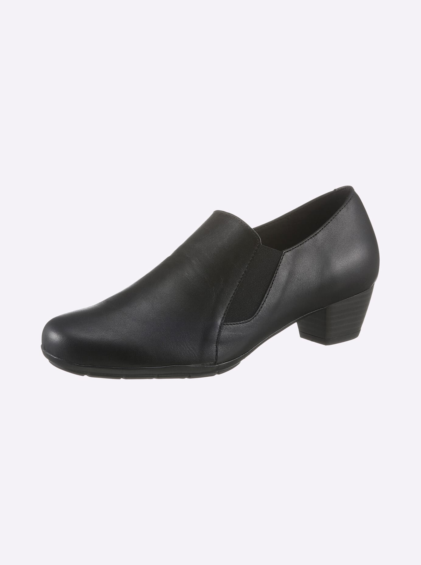 Pumps CASUAL LOOKS, Damen, Gr. 37, schwarz, Glattleder, Schuhe Pumps
