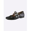 Ballerina HEINE, Damen, Gr. 37, schwarz, Leder, Glattleder, Lackleder, Lackleder, modisch, Schuhe