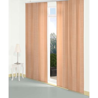 Schiebegardine WIRTH "Niederau" Gr. 2, rot (apricot), B:60cm H:175cm, Jacquard, Polyacryl, Polyester, Gardinen Image