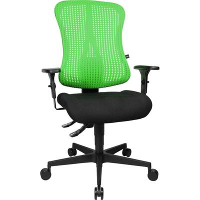 Bürostuhl TOPSTAR "Sitness 90", schwarz (schwarz, grün), Sitzfläche: 100% Polyester, Stühle Image