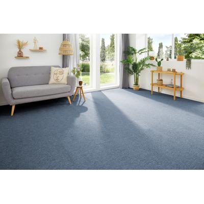 Teppichboden MY HOME "Benno, Schlinge, Made in Netherlands", blau, B:500cm H:4,5mm L:600cm, Polypropylen (PP), Teppiche, Breite 200, 400 und 500 cm, robust, pflegeleicht, langlebig Image