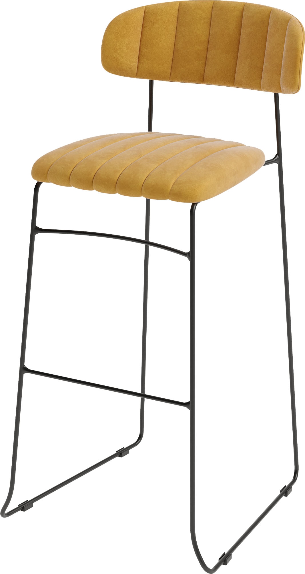Barhocker ESSENTIALS "Mundo", gelb, B:46,5 H:105 T:49, Hocker, Leicht zu Transportieren Image