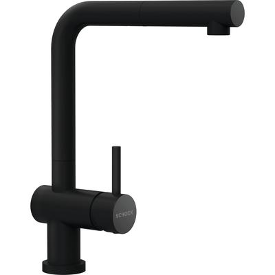 Küchenarmatur SCHOCK "Epos W", schwarz (puro), B:21,5cm H:31,5cm Ø:5,1cm, Messing, Armaturen Image