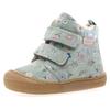 Lauflernschuh NATURINO "Wigghi", Kinder, Gr. 28, grün blumen, Veloursleder, geblümt, casual, Schuhe, Winterstiefel mit Blumenprint, Größenschablone zum Download