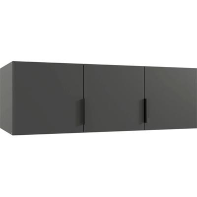 Schrankaufsatz WIMEX "Modena", grau (graphit), B:120cm H:40cm T:54cm, Spanplatte, Möbelaufsätze, Aufsatzschrank