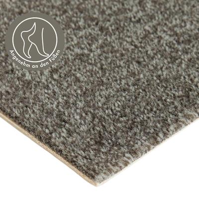 Teppichboden ANDIAMO "Catania, Velours, Made in Belgium", grau (anthrazit), B:500cm H:7,5mm L:200cm, Kunstfaser, Teppiche, meliert, Breite 400 cm oder 500 cm, strapazierfähig & pflegeleicht Image