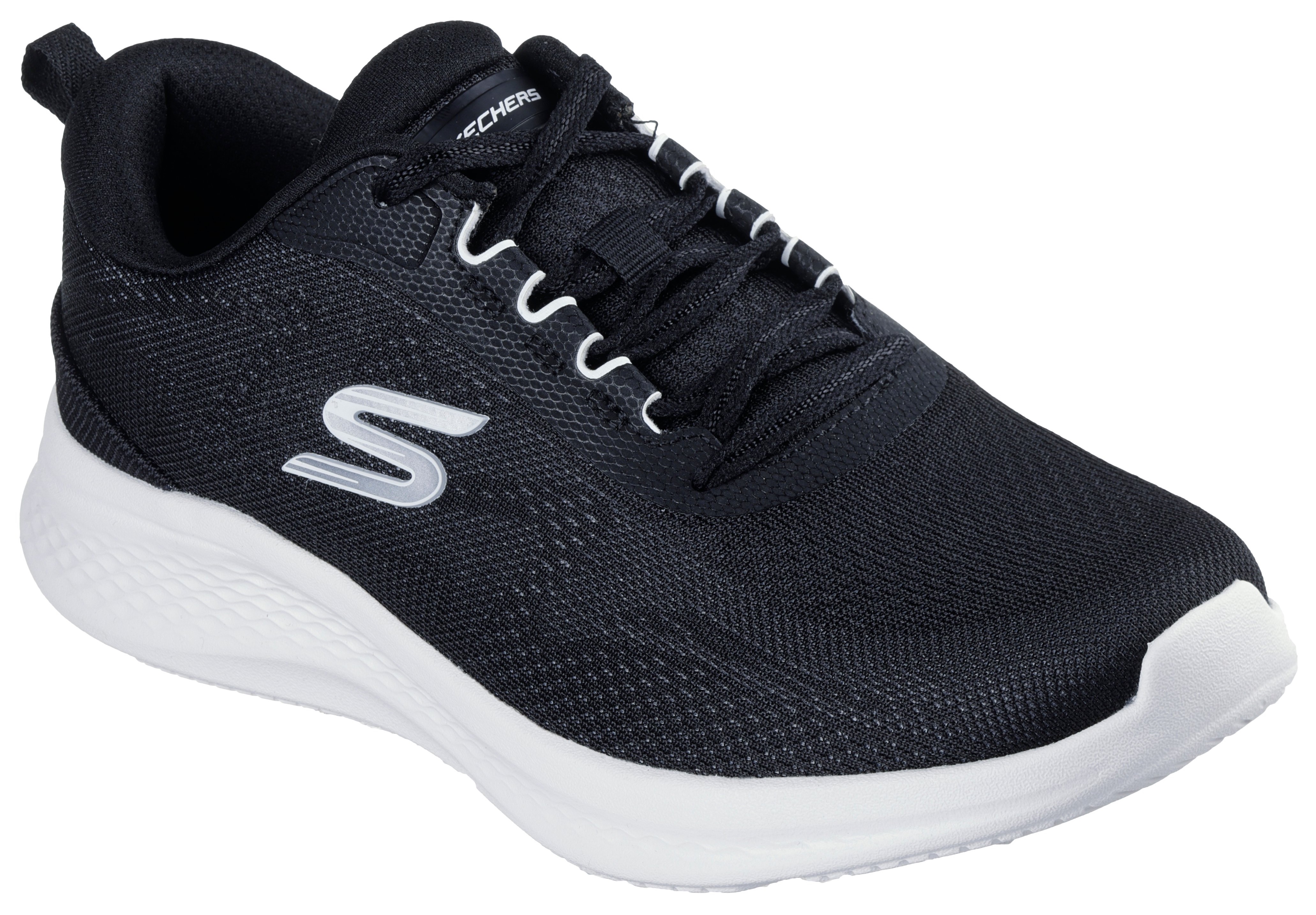Sneaker SKECHERS "SKECH-LITE PRO 2.0", Damen, Gr. 37, schwarz, Textil, Schuhe Sneaker, Freizeitschuh, Schlupfschuh in veganer Verarbeitung