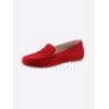 Slipper CAPRICE, Damen, Gr. 37, rot, Veloursleder, sportlich, Schuhe