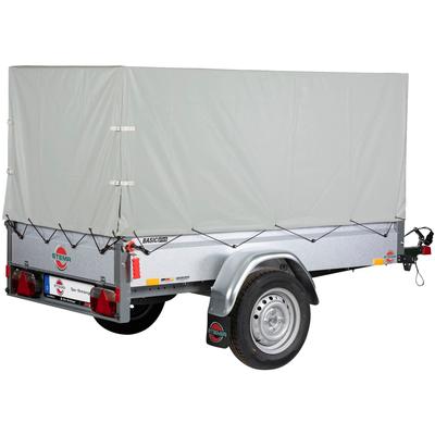 PKW-Anhänger STEMA "Basic 750 Kippsdeichsel", silber (silberfarben), KFZ-Anhänger, Topseller