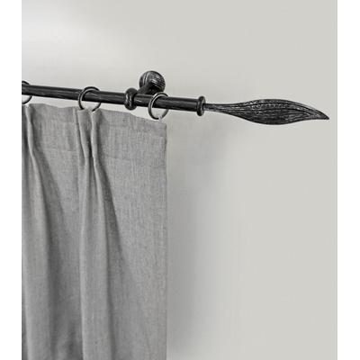 Gardinenstange GARESA "ESPERANCA", schwarz, L:110cm Ø:16mm, Metall, Gardinenstangen, rustikale Vorhanggarnitur, verlängerbar, Eisen, mit Ringe Image