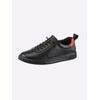 Sneaker ANDREA CONTI, Damen, Gr. 41, schwarz (schwarz, rot), Leder, Rindsleder, Glattleder, modisch, Schuhe