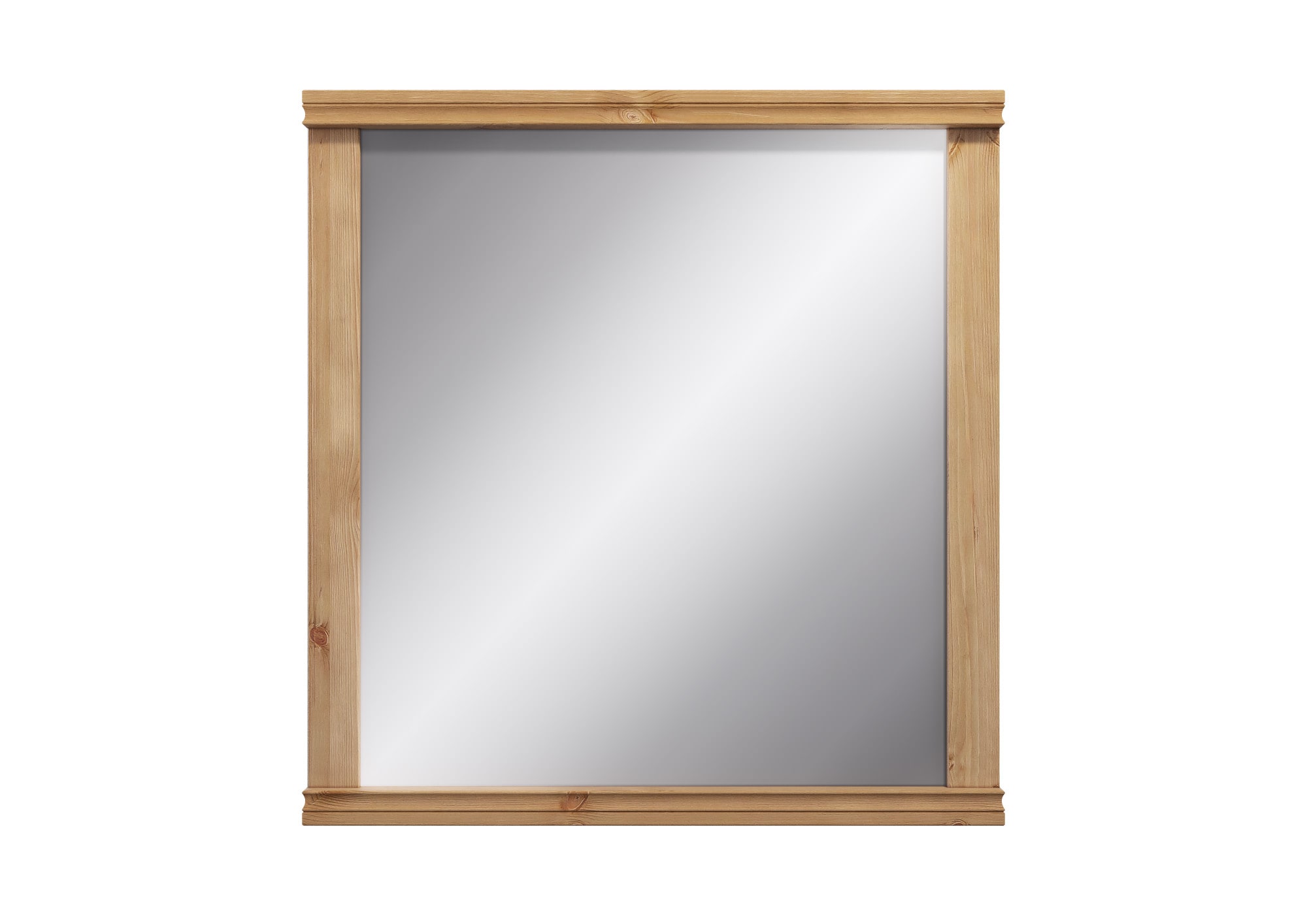 Garderobenspiegel HOME AFFAIRE "Gotland, Spiegel, Wandspiegel", beige (natur), B:80cm H:84cm T:4cm, Glas, Massivholz, Spiegel, Garderobenspiegel, Rahmen aus massiver Kiefer, FSC-zertifiziert, 80x84 cm