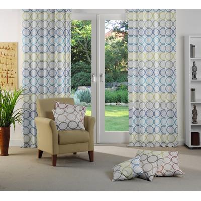Vorhang WIRTH "Zirbello" Gr. 1, grün (mint), B:132cm H:145cm, Jacquard, Baumwolle, Polyester, Gardinen Image
