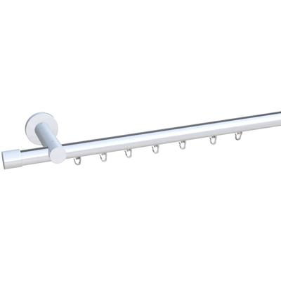 Gardinenstange INDEKO "Consul", weiß, L:410cm Ø:20mm, Aluminium, Gardinenstangen, Innenlauf Komplett-Set inkl. Gleitern und Montagematerial Image