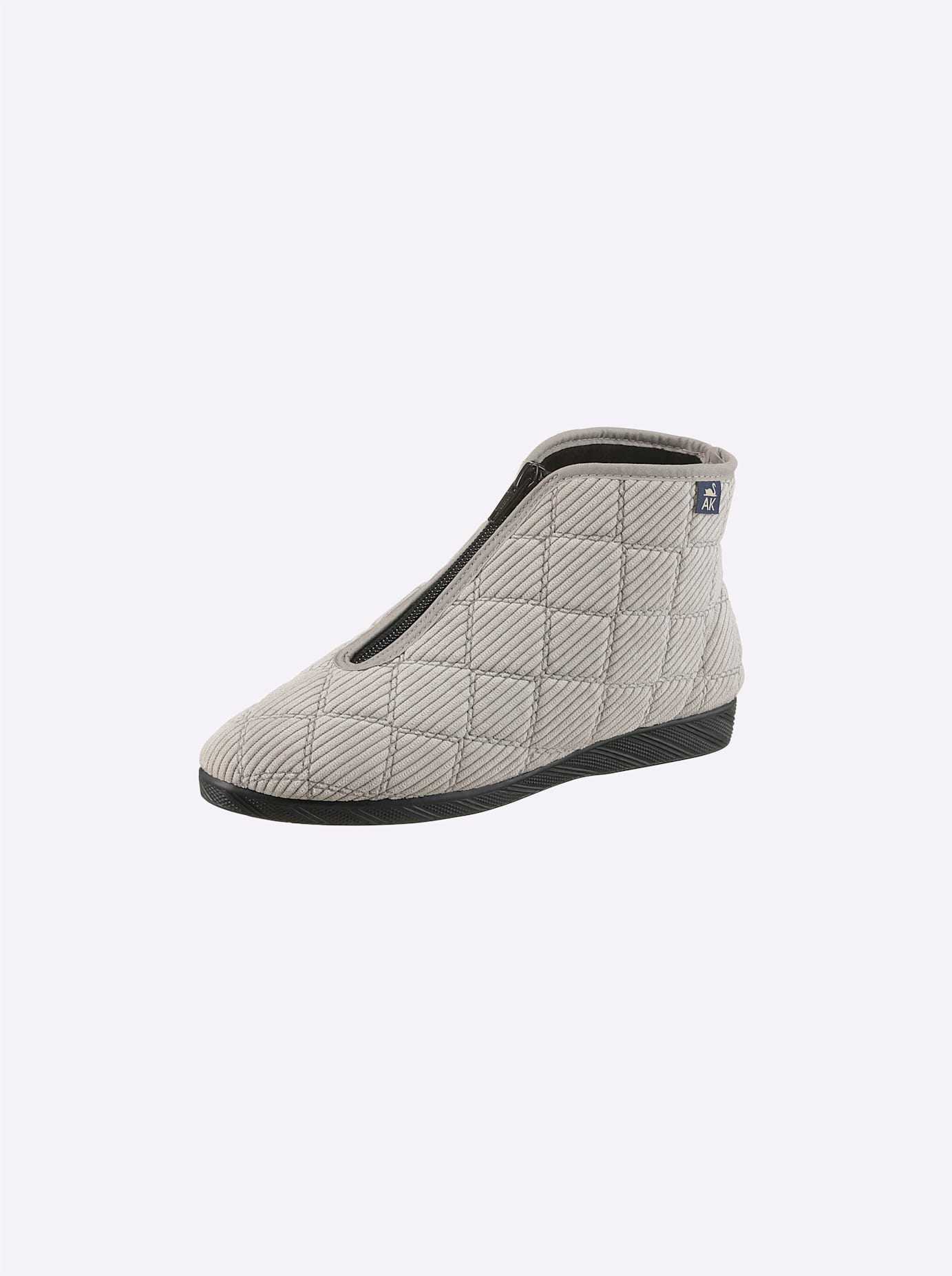 Hausschuh CASUAL LOOKS, Damen, Gr. 42, grau (hellgrau), Textil, Schuhe