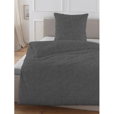 Bettwäsche Gr. 2, grau, B/L: 155cm x 220cm, , Musselin, B/L: 80cm x 80cm, Musselin, 100% Baumwolle, Bettwäsche Image