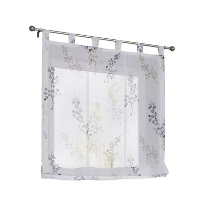 Raffrollo HEINE HOME Gr. 5, grau (taupe, weiß), B:120cm H:140cm, Raffrollos Image