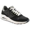 Sneaker SKECHERS "UNO-VINTAGE DAYZ", Herren, Gr. 43, schwarz-weiß (schwarz, weiß), Leder, casual, Schuhe, Keilsneaker, Sneaker mit Luftkissen
