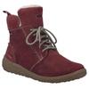 Winterboots JOSEF SEIBEL "Ruby 53", Damen, Gr. 38, rot (weinrot), Leder, casual, Schuhe, TEX-Stiefel, Schnürboots mit wärmendem Innenfutter