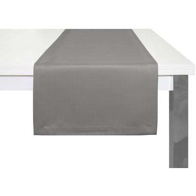 Tischläufer ADAM "Uni Collection Light" Gr. 1, grau (dunkelgrau), B:50cm L:150cm, Bio-Baumwolle, Tischdecken Image