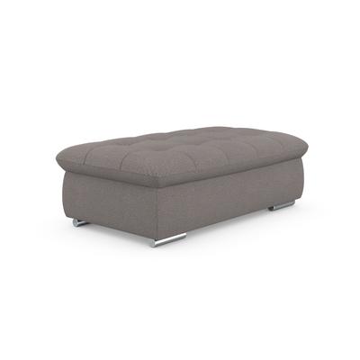 Hocker DOMO COLLECTION "Mona", braun (schlamm), B:135cm H:44cm T:79cm, 100% Polyester, Hocker, Polsterhocker Hocker mit Stauraum, mit Stauraumfach Image