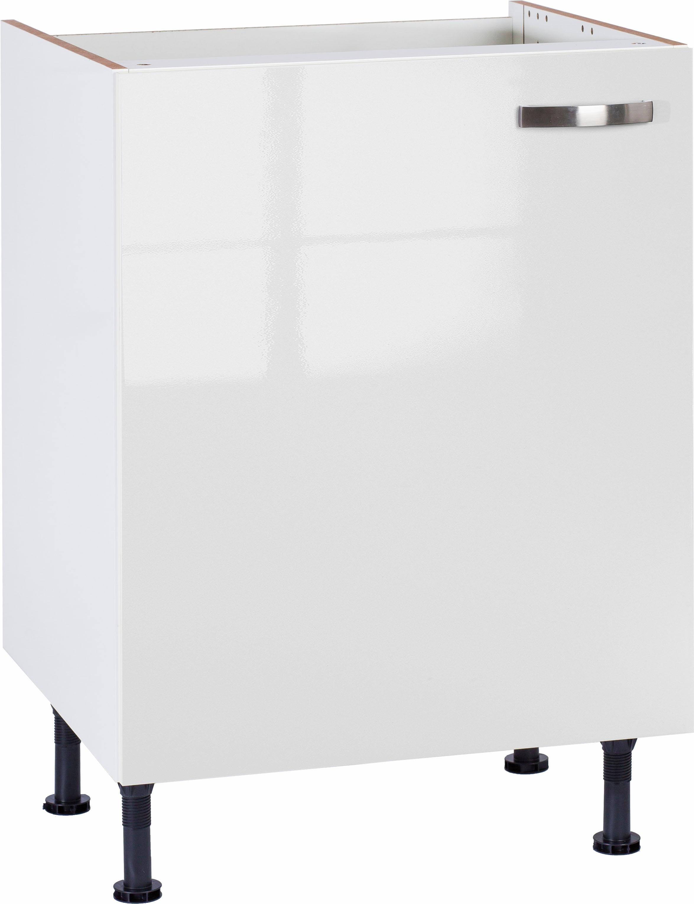 Spülenschrank KOCHSTATION "KS-Cara", weiß (weiß glanz, weiß), B:60cm H:87cm T:58,4cm, Schränke, Breite 60 cm Image