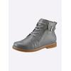 Schnürstiefelette ANDREA CONTI, Damen, Gr. 37, grau, Leder, Glattleder, modisch, Schuhe