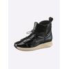 Stiefelette HEINE, Damen, Gr. 36, schwarz (schwarz, lack), Synthetik, modisch, Schuhe