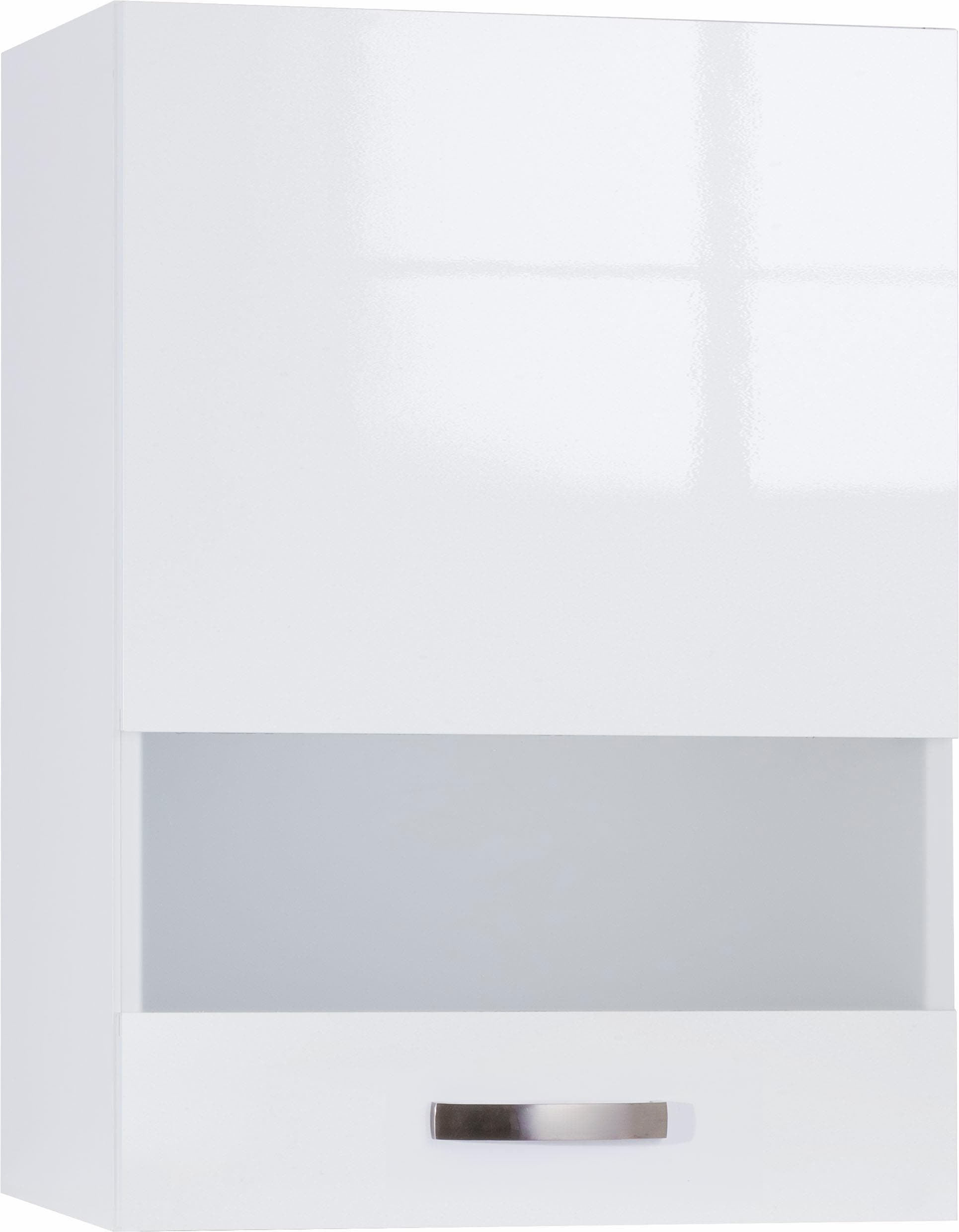 Glashängeschrank KOCHSTATION "KS-Cara", weiß (weiß glänzend, weiß), B:50cm H:70,4cm T:34,9cm, Schränke, Breite 50 cm Image