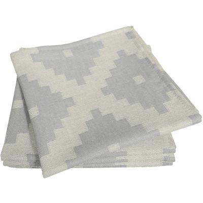 Stoffserviette ADAM "Maroccan Shiraz Light" Gr. 1, grau (hellgrau), B:30cm L:30cm, Obermaterial: 100% Baumwolle, Servietten Image